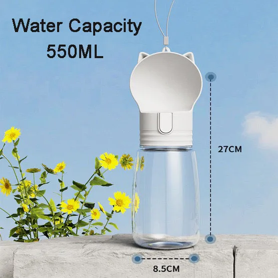 Портативная чашка для воды для собак, большая емкость, маленькая бутылка для воды для домашних животных, бутылка для прогулок на открытом воздухе для собак, товары для домашних животных