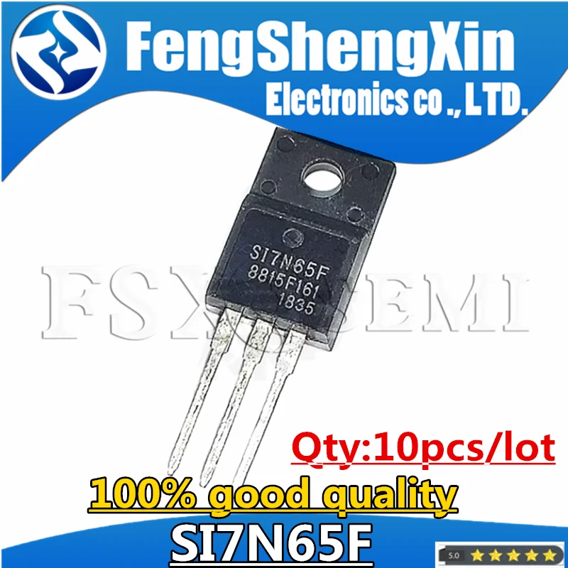 10pcs SI7N65F TO220F 7N65 S17N65F Chips