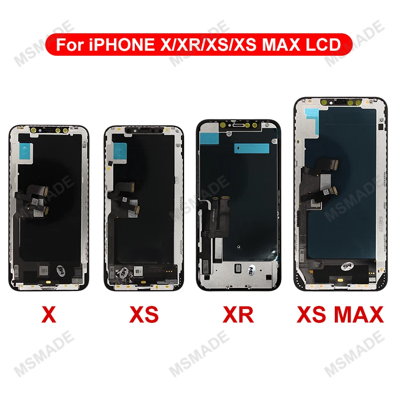 OLED para iPhone X XR XS MAX 11 11 Pro 12 Pro LCD Display con 3D Touch Screen Digitizer para iPhone 12 Mini 13 14 Plus 15 Incell 2