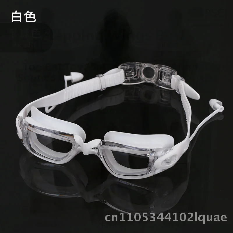 

OCORT противотуманные силиконовые очки для плавания для взрослых HD Vision, водонепроницаемые унисекс, трансграничные плоские очки с футляром для мужчин и женщин