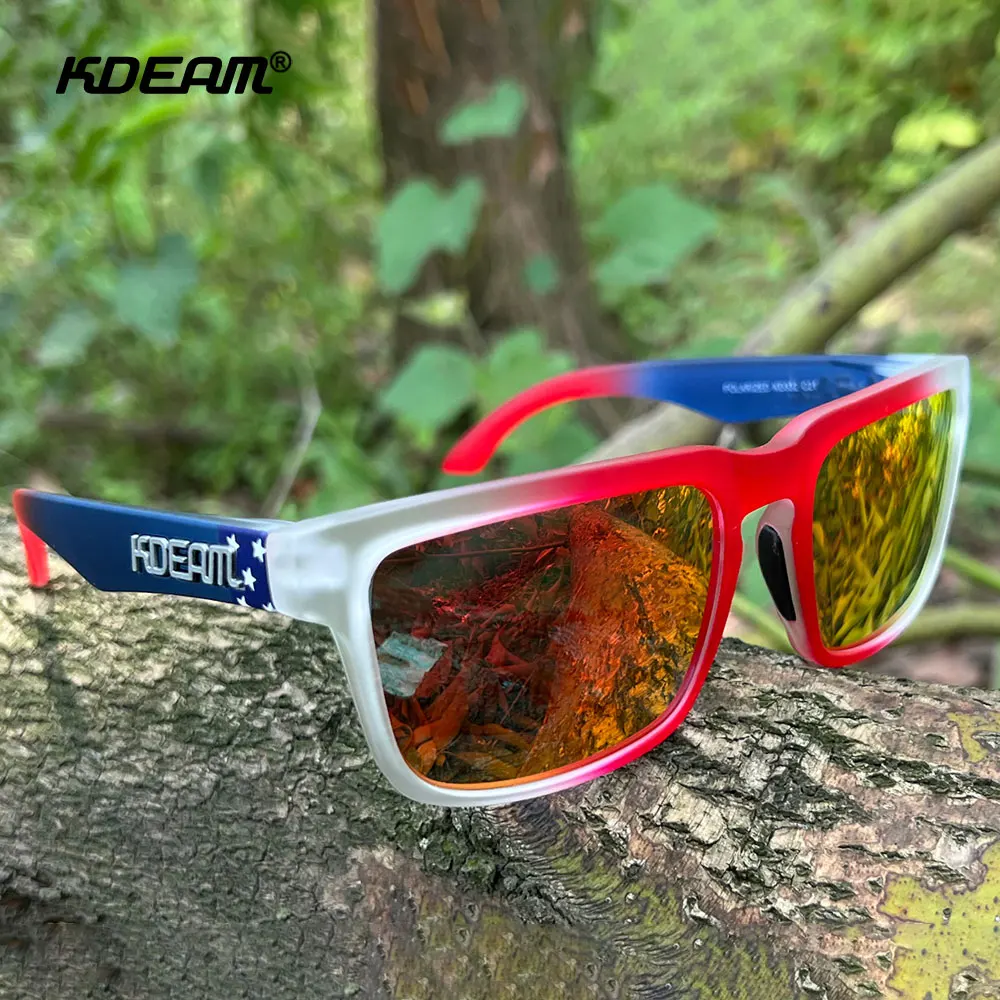 KDEAM Unisex Medium Size Polarized Sunglasses Outdoor Climbing Fishing Sun Glasses