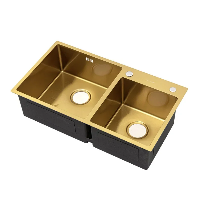 

Tuhao Gold 304 Stainless Steel, Nano, Sink, Kitchen, Vegetable Washing, Basin Washing Sink, Handmade