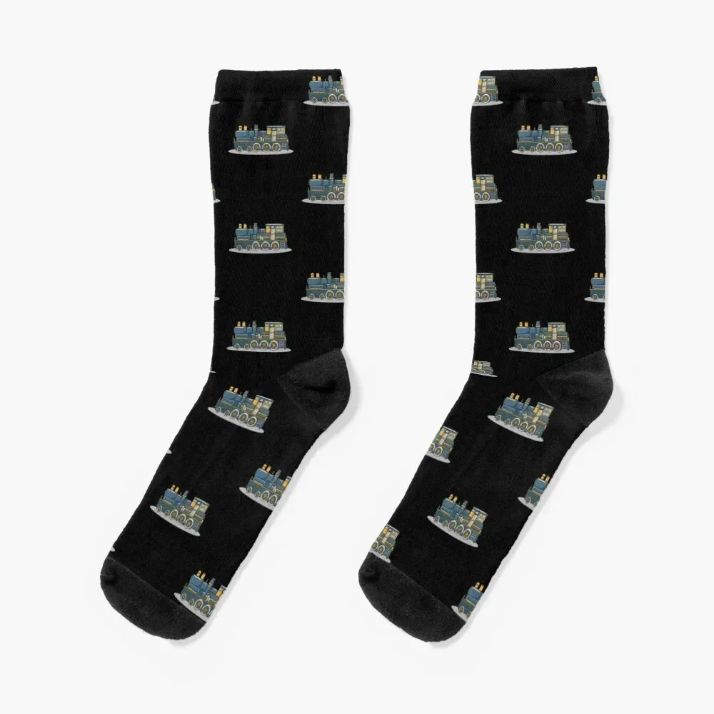 

Train Wagon Socks japanese fashion hiking cartoon with print Socks For Girls Men's