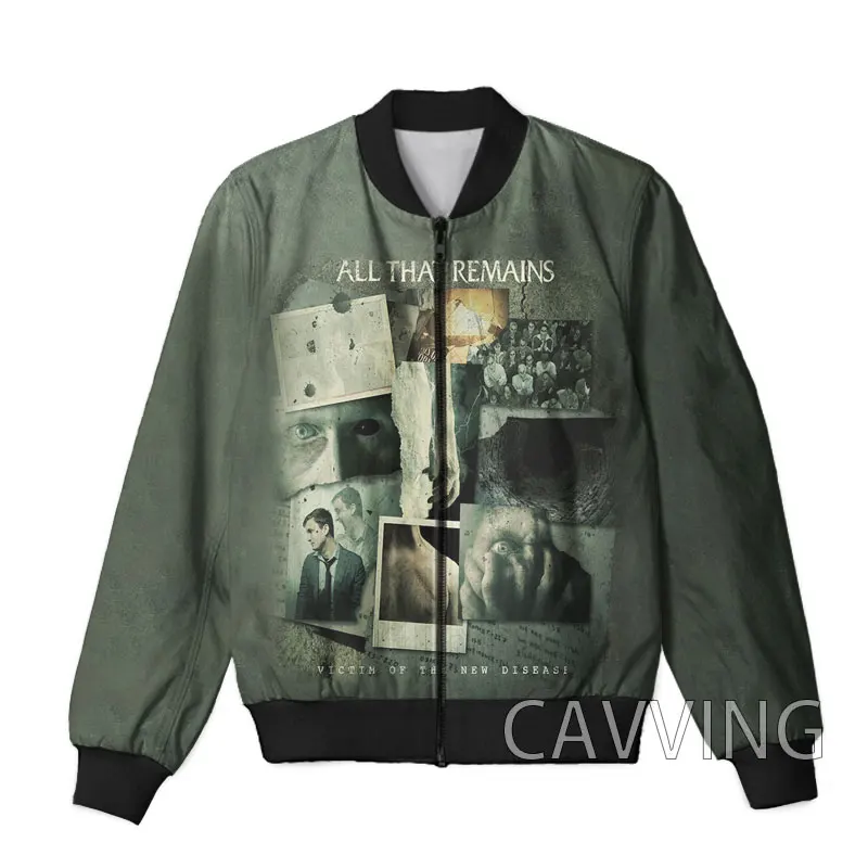 

CAVVING 3D Printed All That Remains Zipper Bomber Jackets Men Overcoat Mens Coat Zip Up Jackets for Women/Men