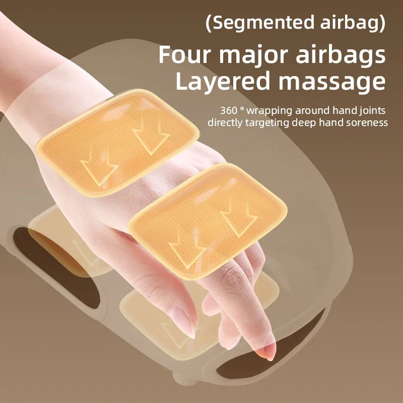 Jinkairui Electric Hand Massager Multifunctional Air Bag Finger Care Hot Compress Beauty Hand Instrument for Household Use