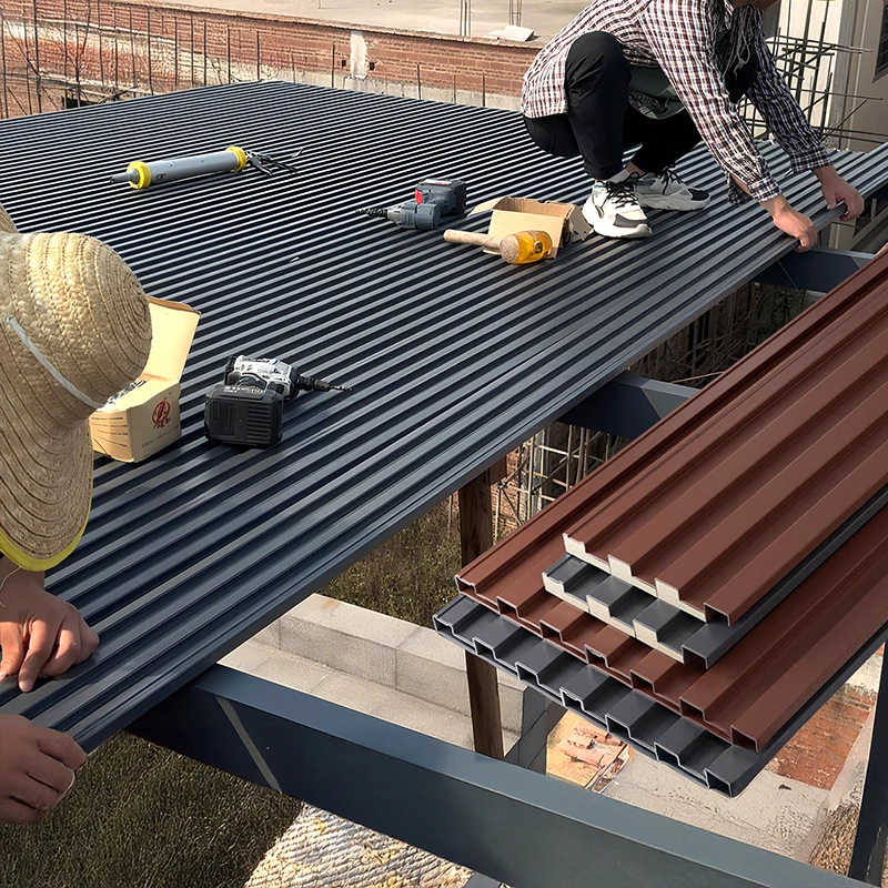 

Двухслойная изолированная крыши из алюминиевого сплава Great Wall, энергоэффективная кровельная плитка с навесом для солнечной комнаты для улучшения дома