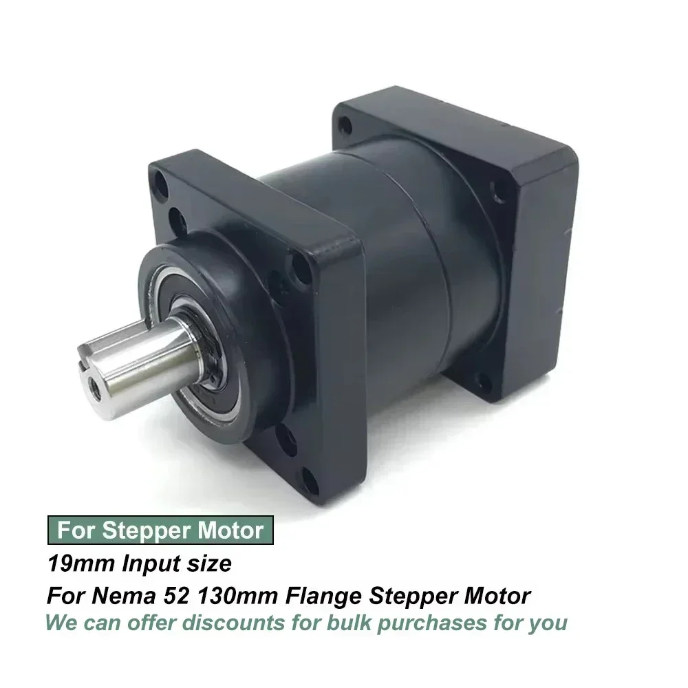 Nema52 130mm Flange Planetary Gearbox Gear 19mm/22mm 200Nm Reducer Ratio 3:1,5:1,9:1-120 To 1 Stepper Servo Motor Reduction Gear