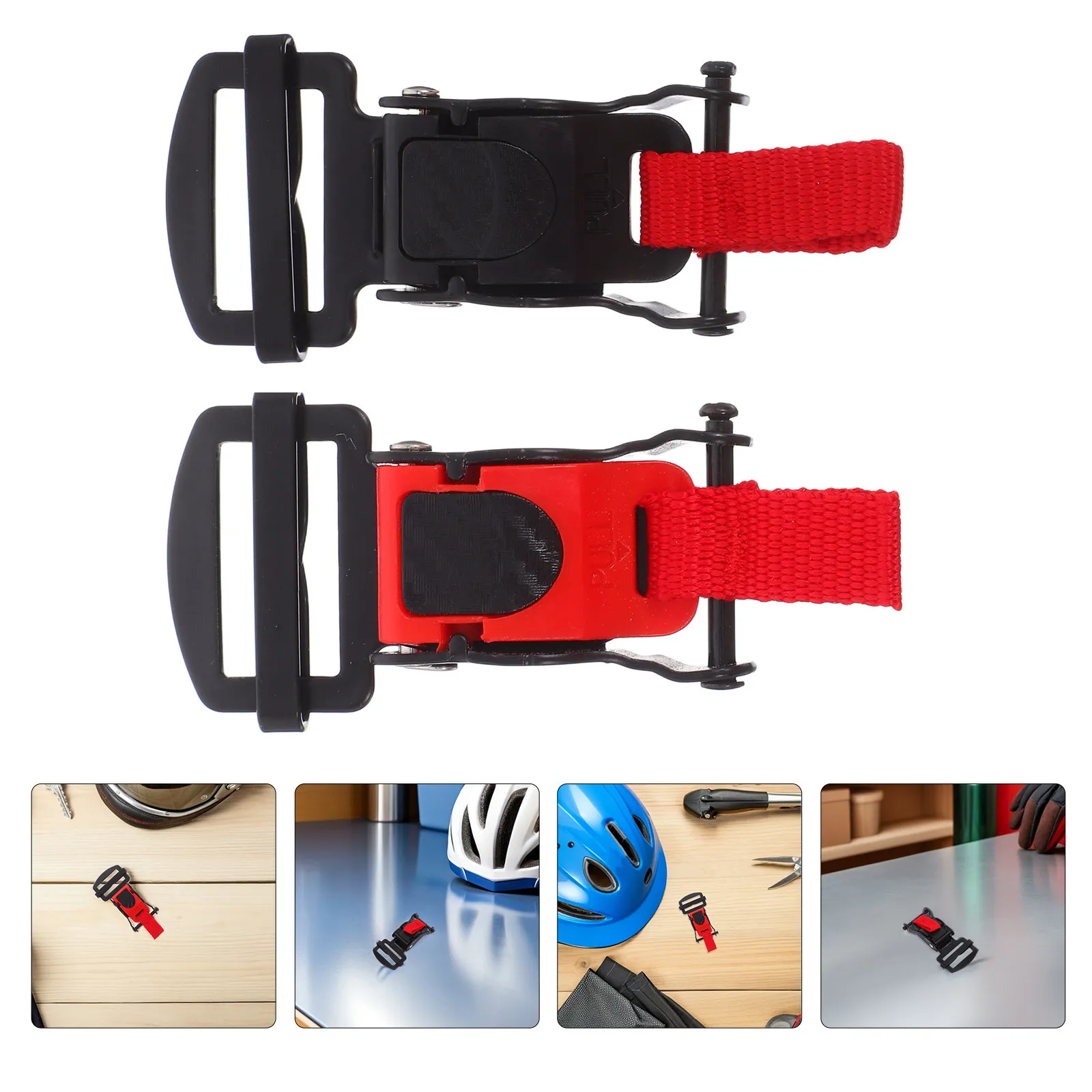 

1Set Quick Release Buckle Motorcycle Clip Adjustable Chin Strap Replacement Heavy Duty Snap Buckle Kit Weatherproof Metal