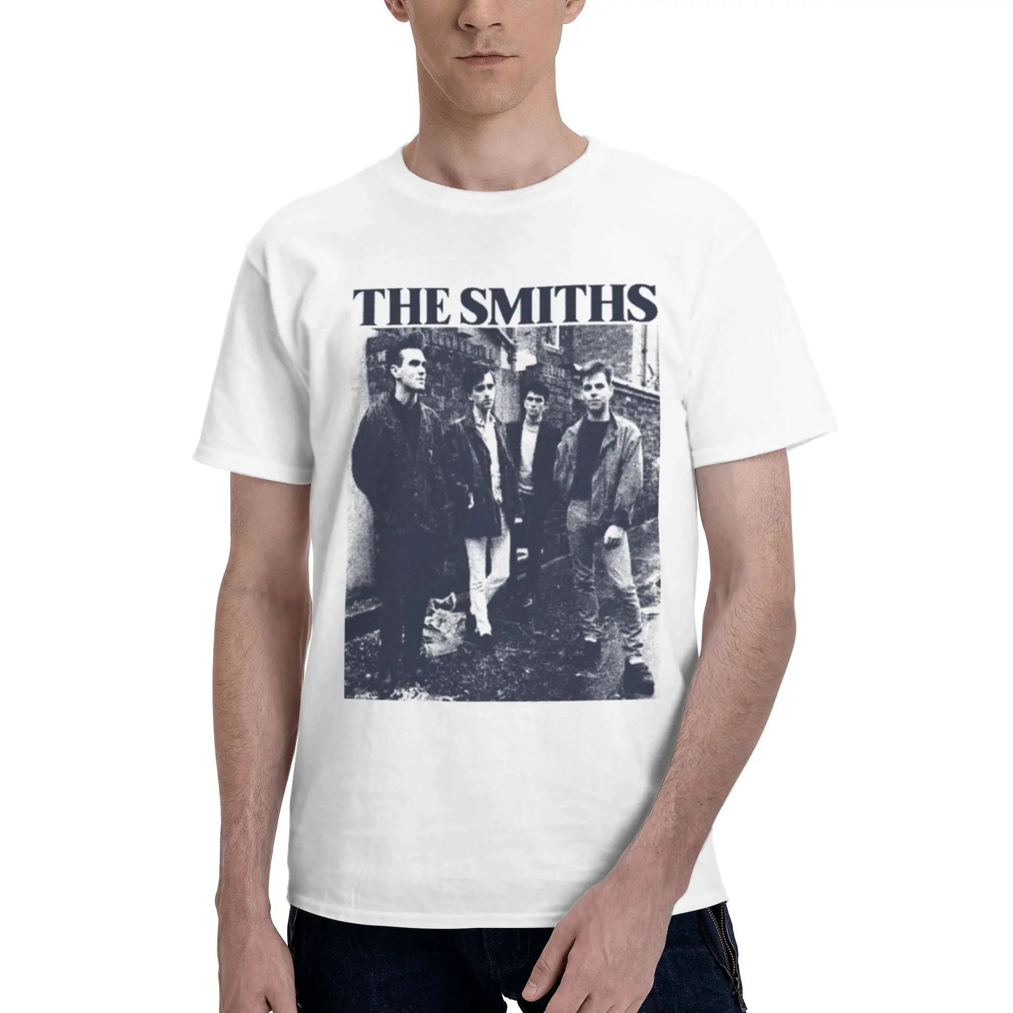 

90s Style Rock Bnad The Smiths T-Shirt 100% Cotton Tees Shirt Streetwear O Neck Tshirts Fashion Short Sleeve Clothing
