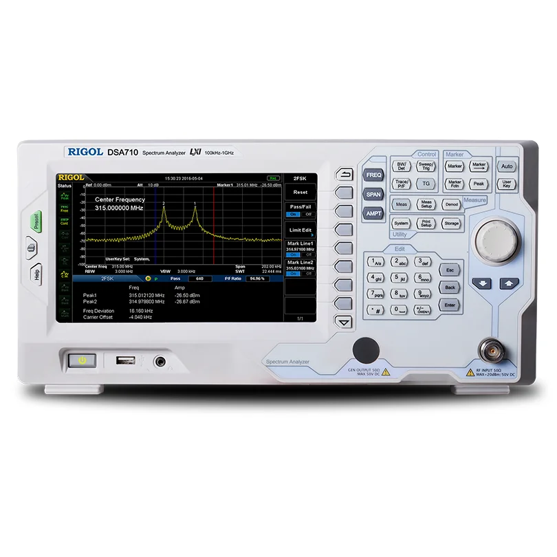 

RIGOL DSA705 Spectrum Analyzer 100kHz~500MHz