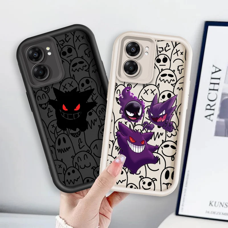

P-Pokemons Cool Gengar Cartoon Eye Ladder For OPPO Find X5 X3 A58 A57 A55 A53 A54 A92 A74 A78 A98 A16 A94 A76 A72 5G Back