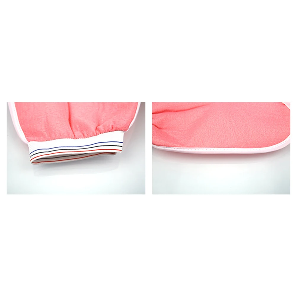 حمام التقشير قفاز الإبهام سنفرة الجسم قفازات لون عشوائي دش ساونا الغسيل ميت للنساء الرجال فرشاة للجسم قفاز #5