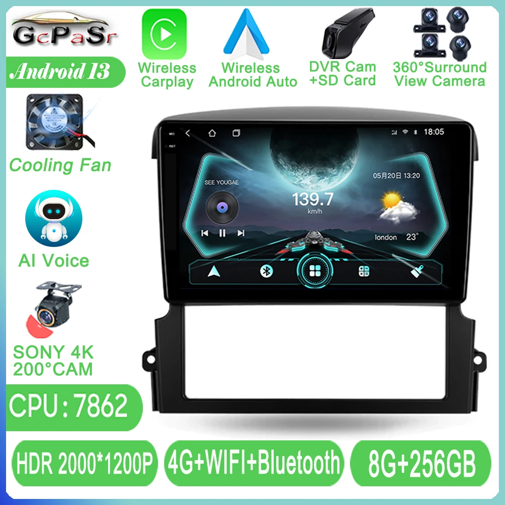 

Android Auto For Kia Sorento BL 2004 - 2008 Navigation GPS Car Radio Video Multimedia Player Autoradio Stereo 5G TB NO 2DIN DVD