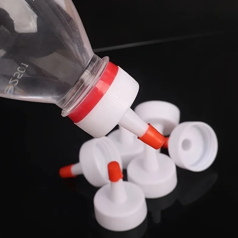 Bottle Cap Tip Conversion Head Plastic Universal Bottle Sealing Cap Red Leak Proof Twisted Cover