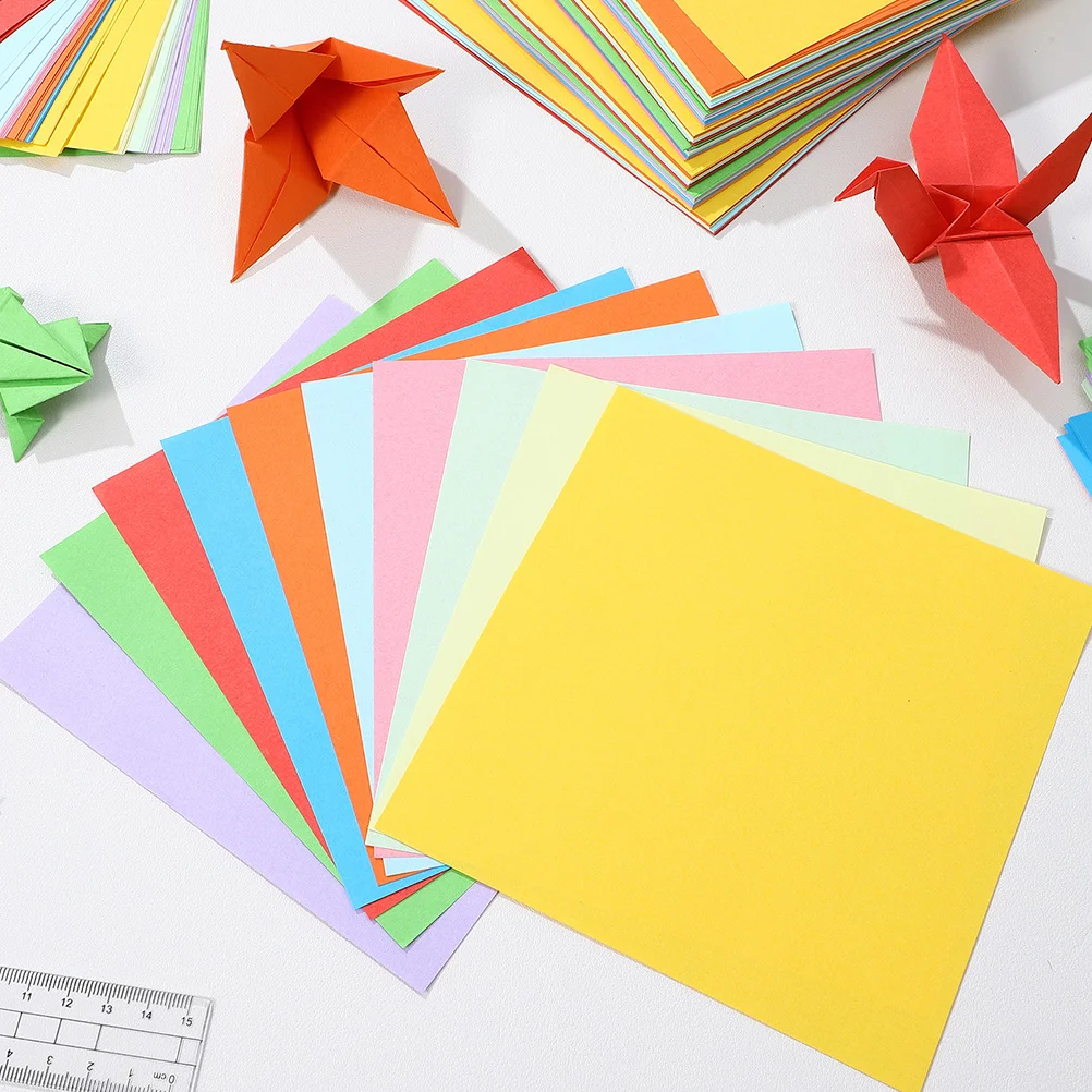 200 قطعة من ورق اوريغامي الإبداعي للأطفال، أوراق قابلة للطي ملونة يمكنك صنعها بنفسك، مشروع فني حرفي، نشاط الثقافة الصينية