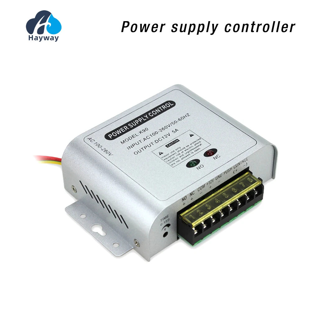 Hayway 110-240VAC to 12VDC 5A Access Control Power Supply Controller Switch For Door Access Control System Video Intercom System