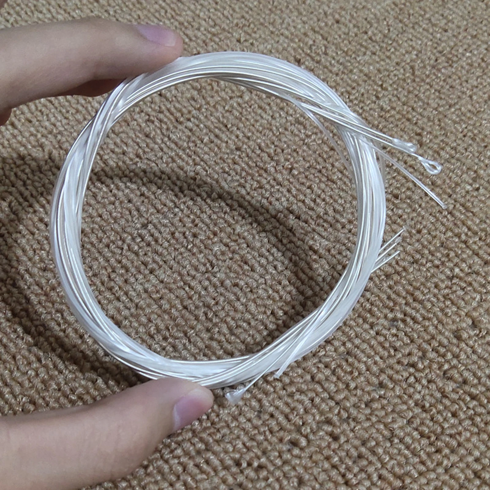 

6 Packs Silver-Plated Classical Strings Nylon Core Acoustic Folk Guitar Replacement Durable Music String Set Guitar Accessories