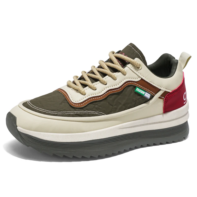 

Men's casual sports shoes, breathable height-increasing men's shoes, lightweight running new thick-soled loafers men's shoes