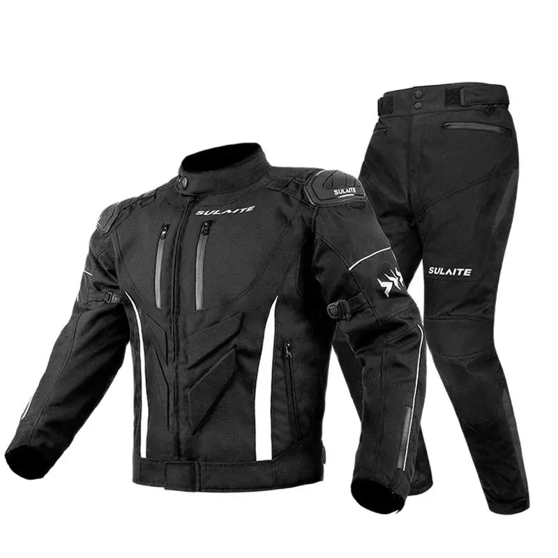 

SULAITE New Motorcycle Jackets Waterproof Windproof Motocross Clothes Detachable Warm Inner Liner CE Certified Protective Gear