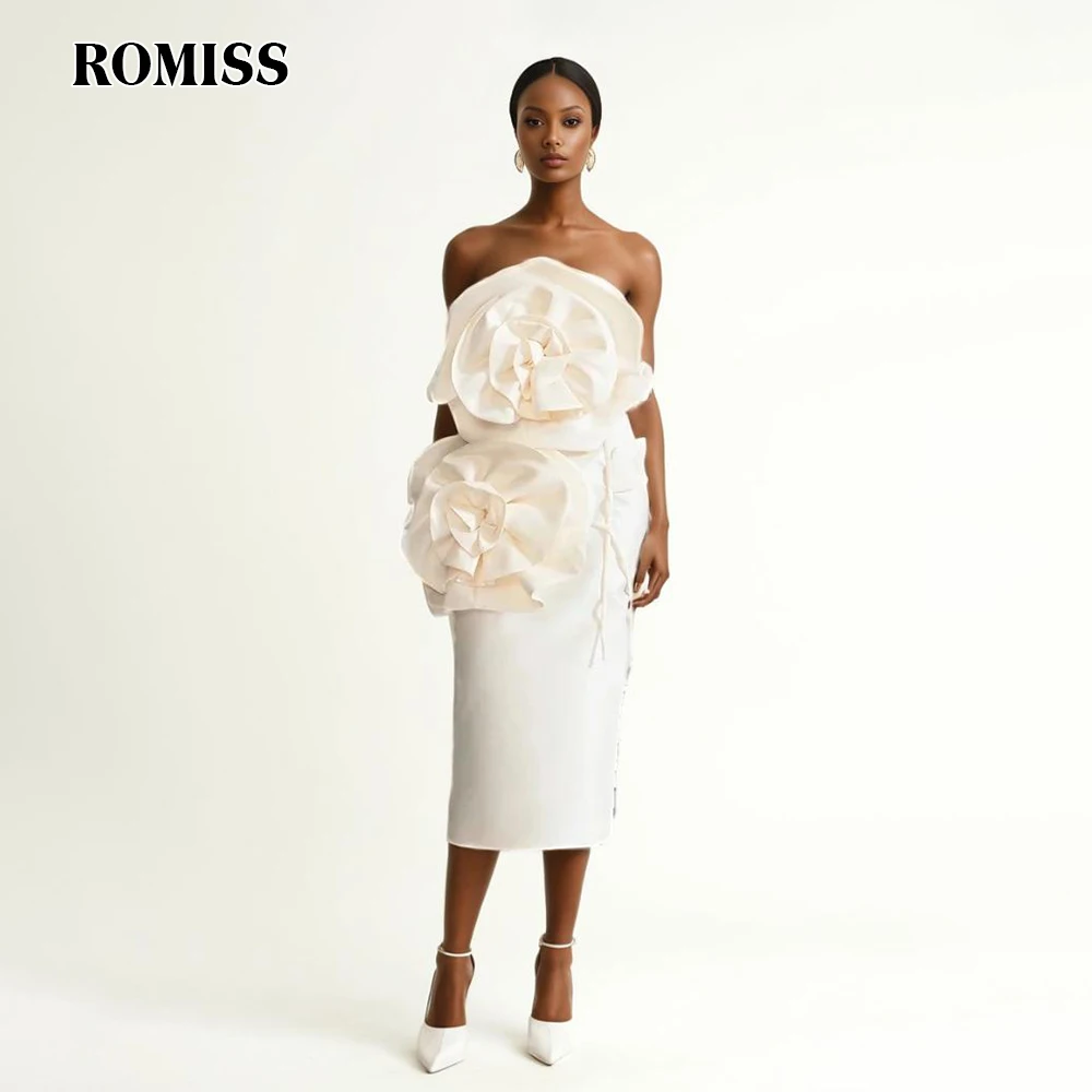 

ROMISS Solid Spliced Appliques Elegant Dresses For Women Slash Neck Sleeveless High Waist Temperament Dress Female Clothes