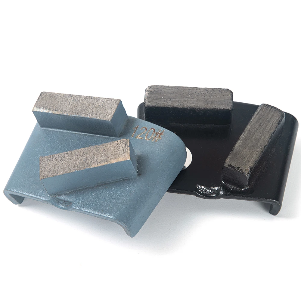 Diamond Trapezoid Metal Pad Card Slot Buckle Grinding Block Concrete Cement Marble Granite Stone Terrazzo Floor