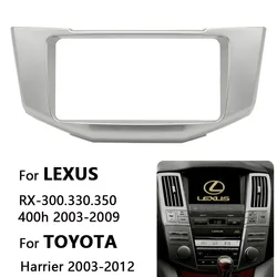 Car Radio Fascia Dash Install Fitting Trim Kit For LEXUS RX-300/330/350/400h 2003-2009/TOYOTA Harrier 173*98mm/200*100mm