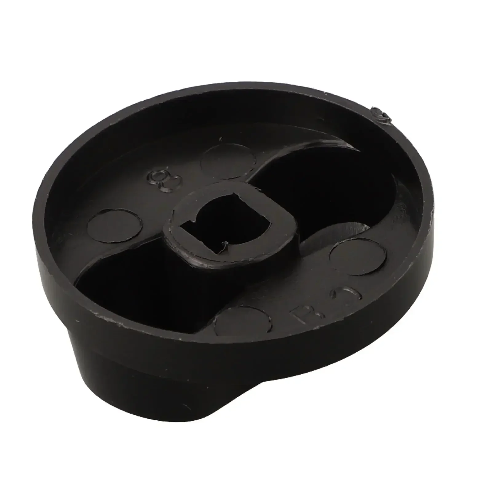 Plastic Knob Rotary Switches High Quality Spare Parts Table Top Stove Part Aperture 8mm Black Color Replacement Button