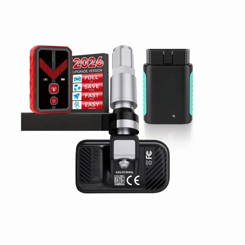 2026 New Universal Car Tire Pressure Monitoring System Sensor 315MHz 433MHz with TPMS LINK App Programming