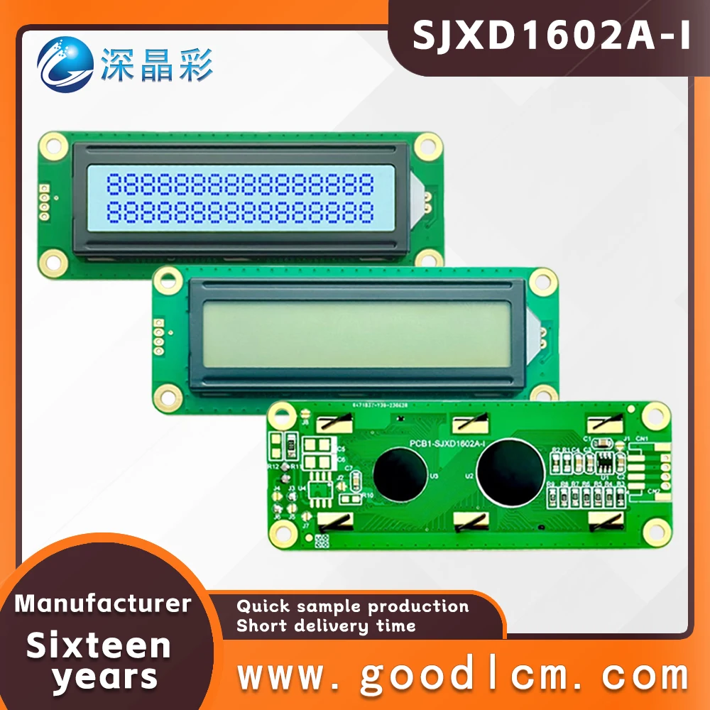 1602A-1 lcd display module16x02 AIP31068L controller STN grey positive LCD module Multiple modes and colors  5V power supply