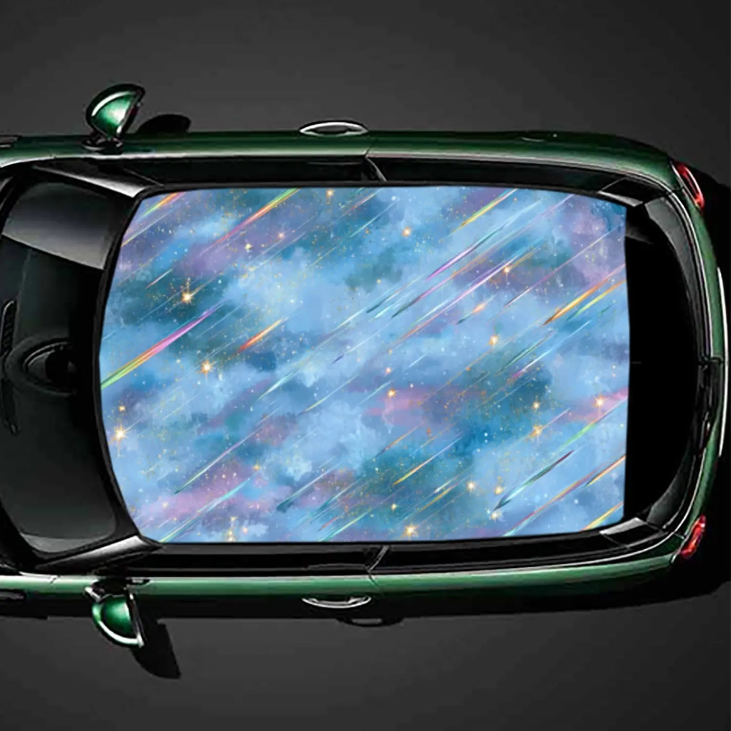 

Мечтательный Starfall Light, романтическая наклейка на крышу автомобиля, ПВХ, самоводонепроницаемая палка, яркие авто внешние аксессуары, украшение Protec