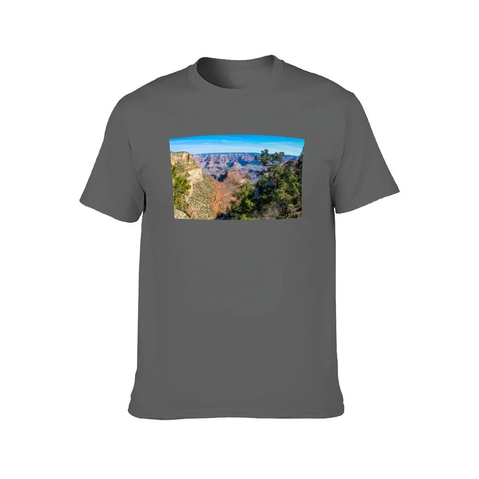 Panorama at Bright Angel Trail in Grand Canyon National Park T-Shirt Anime t-shirt Short sleeve tee compression shirt men