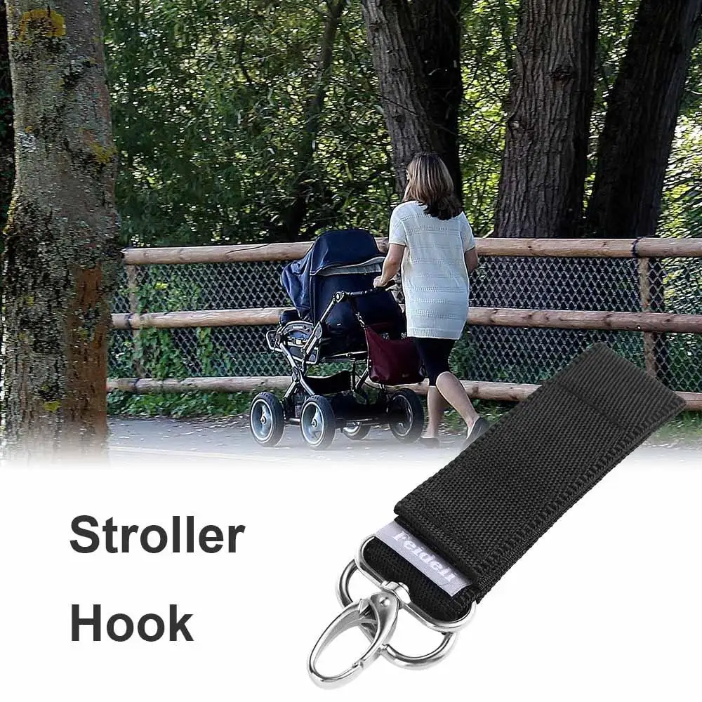 Baby Bag Stroller Hook Pram Rotate 360 Degree Rotatable Cart Organizer Nylon Metal Hanger Hook Pushchair Stroller Accessories