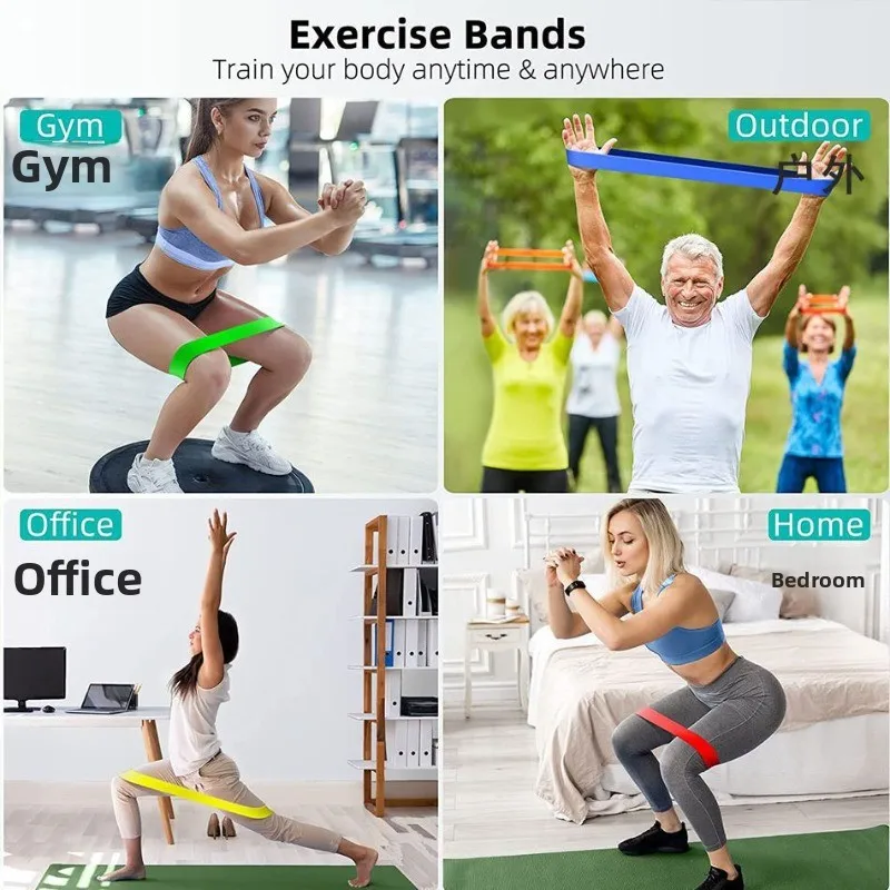 المقاومة الفرقة اليوغا الفرقة اللياقة البدنية ممارسة التدريب الورك التوتر الفرقة الرقص دائرة مرنة تمتد الفرقة