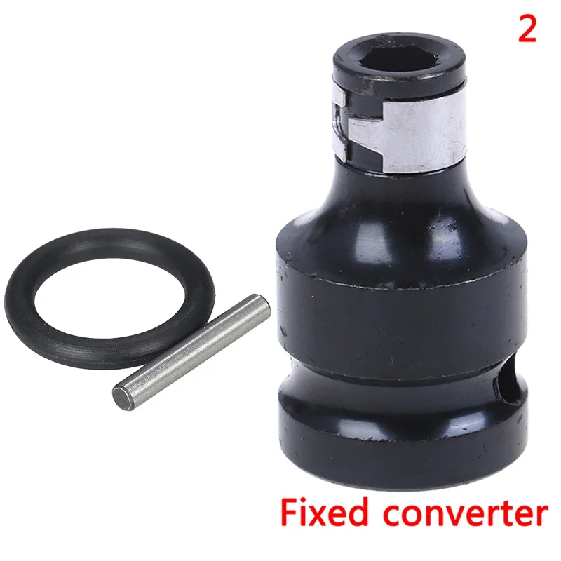 Converter Tool Power Wrench Adapter Hex 1/2" Square To 1/4" Hex Ratchet Socket Wrench Socket Adapter Drive Converter Impact Tool