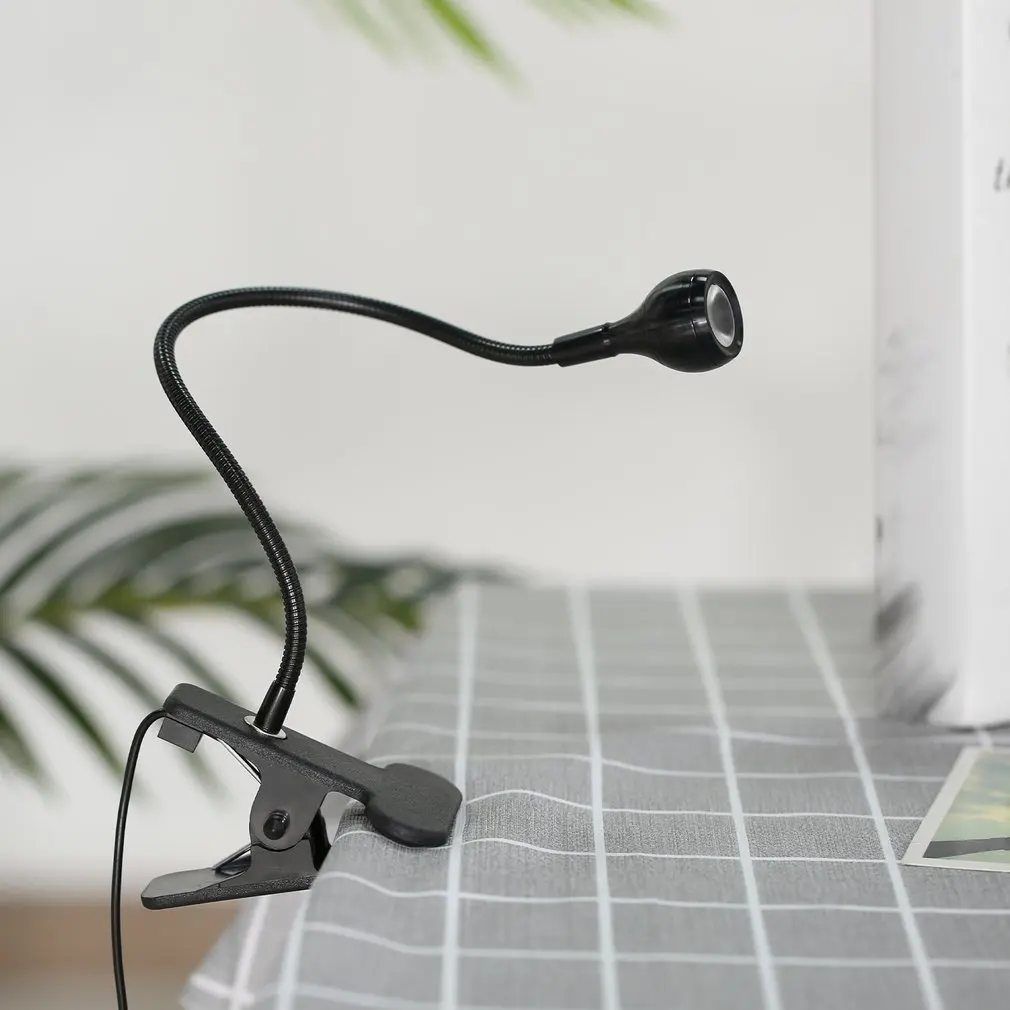 LED USB Reading lamp Book light Ultra Bright Flexible Bending Table Desk Lamp Bedside for Notebook PC Computer With Holder Clip