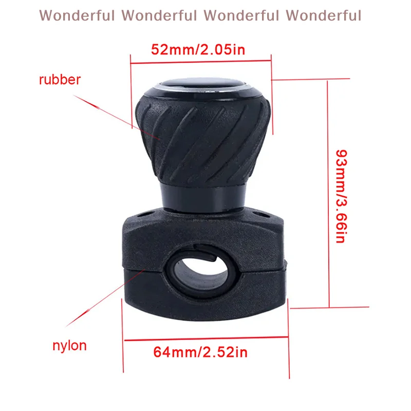 Manopola girevole con impugnatura a 360 gradi, per camion, trattore, carrello elevatore, risparmio di manodopera, volante per auto, booster, spinner