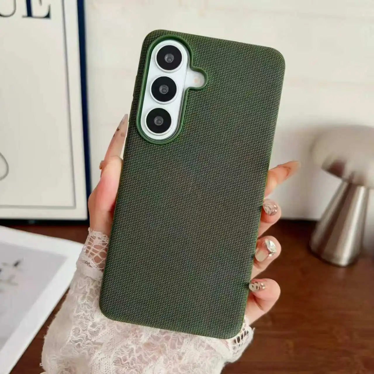 Tech Woven Technology Fabric for Magsafe Magnetic Phone Case for Samsung S26 S24 S25 Plus S23 S22 Ultra Wireless Charge Cover