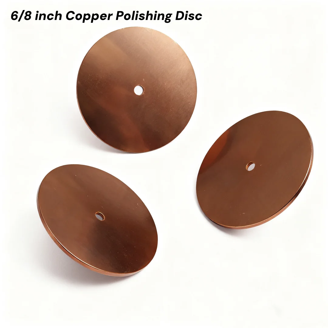 6/8 Inch Copper Polishing Disc Final Polish Wheel For Stone,gem,shell,artwork Polishing Thickness 1.5mm