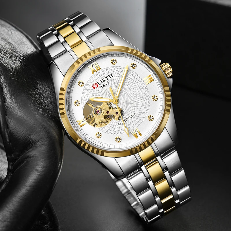 Reloj Hombre New Business Watch Men's Mechanical Wristwatches Waterproof Valentine Male Watches Relogio Masculino