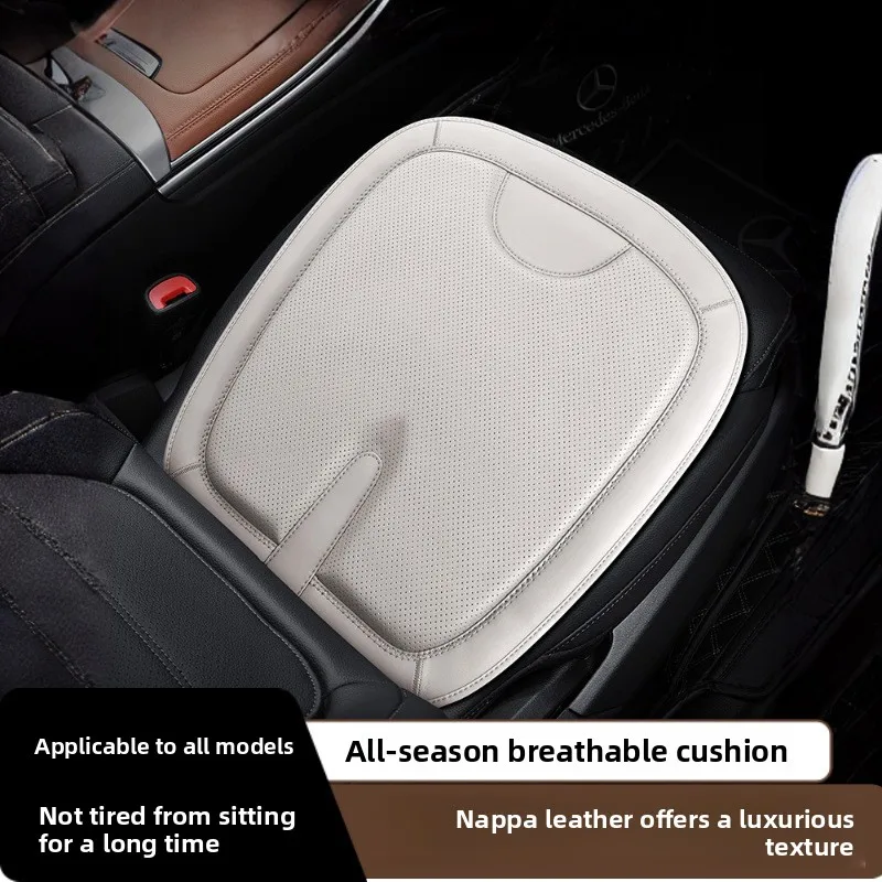

Universal Nappa Leather Car Seat Cover Four Season Auto Breathable Comfortable Perforated Cushions Seat Covers Car Seats Cover