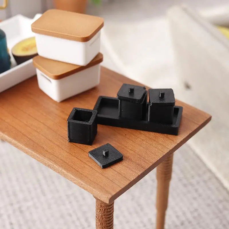 

Миниатюрная баночка для специй для кукольного домика 1/12, декор для кухни кукольного домика, игрушки, аксессуары для микросцен, игрушки для ролевых игр.