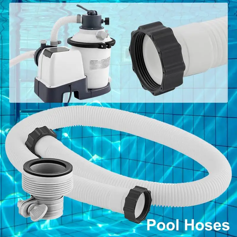 Aboveground Pool Pump Replacement  Hose and Adapter Leak Proof Durable For pumps with a capacity of 1500 GPH and higher