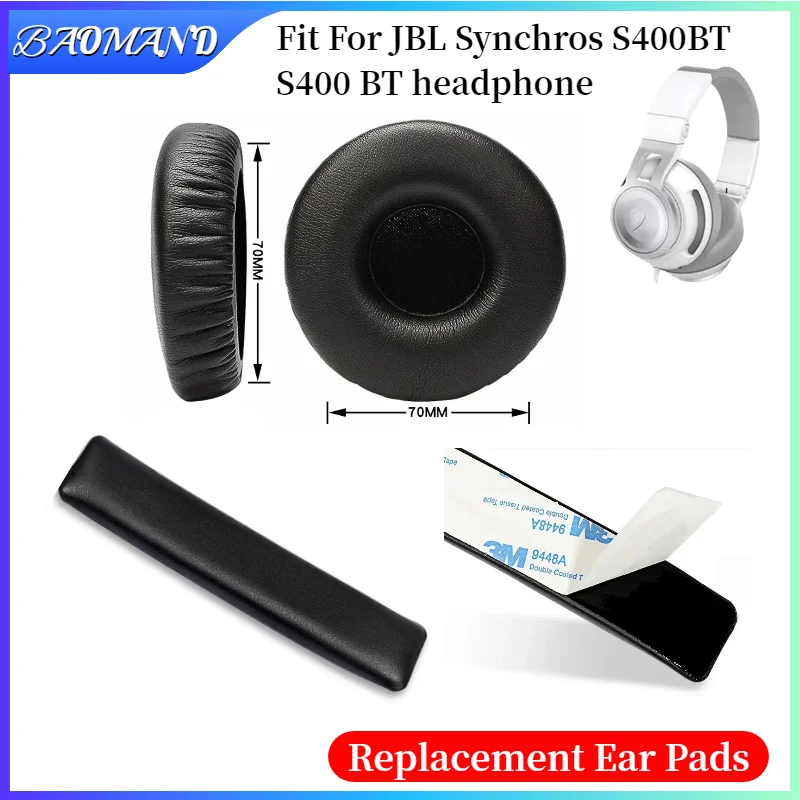 

Replacement Ear Pads for JBL Synchros S400BT S400 BT Headphones Memory Foam Ear Cushions High Quality