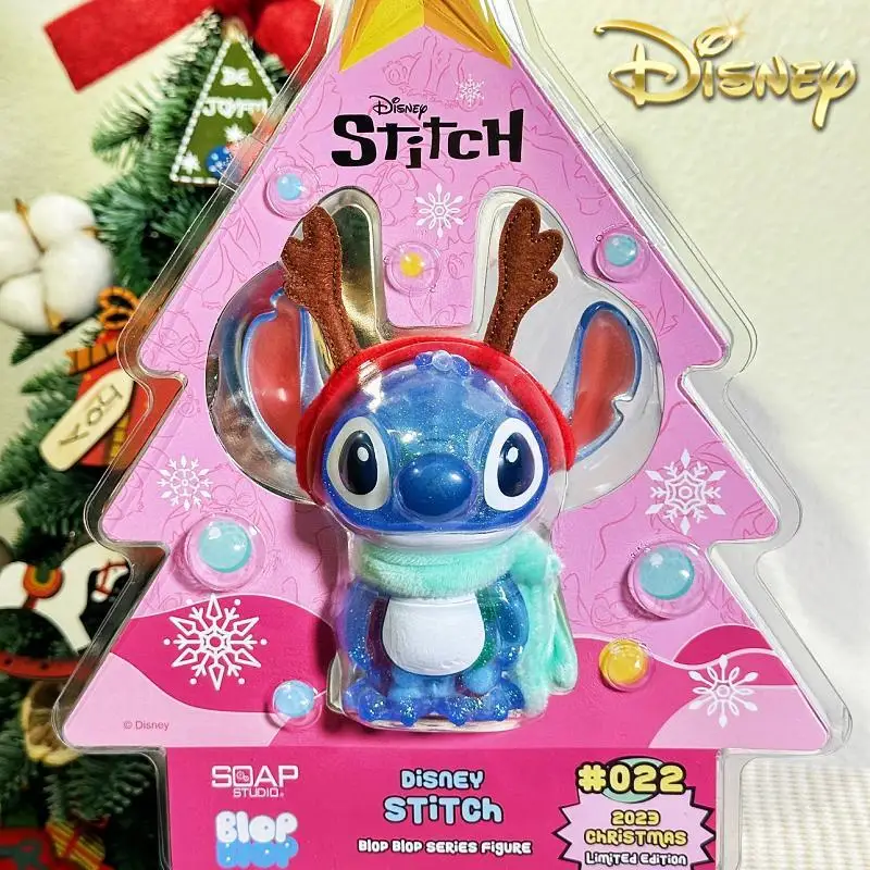 Original Soap Studio Disney Stitch Anime Figure Lotso Transparent Kawaii Figurine Christmas Exclusive Cute Room Decorations Gift