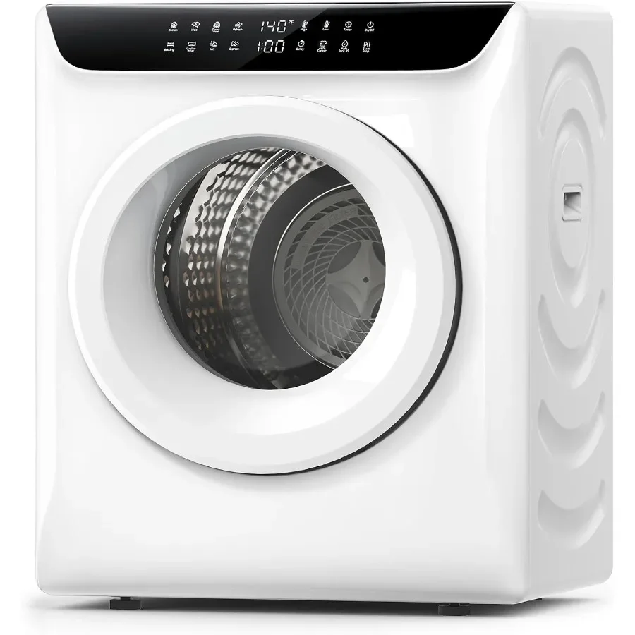 `3.5 Cu.Ft Portable Clothes Dryer with LED Digital Control Panel, Compact Front Load Tumble Laundry Dryer, Stainless Steel Drum for Apartment RV Small Home`