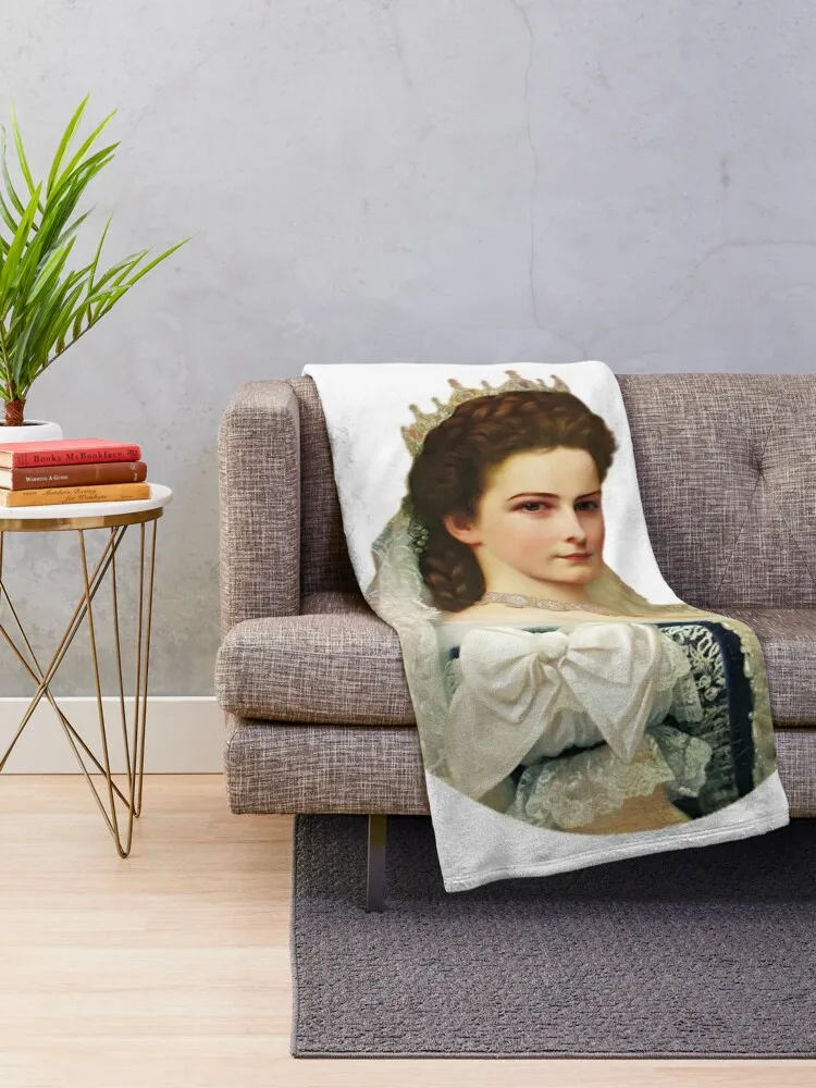 Sisi Empress of Austria Throw Blanket warm winter Soft Big Soft Beds Camping Blankets