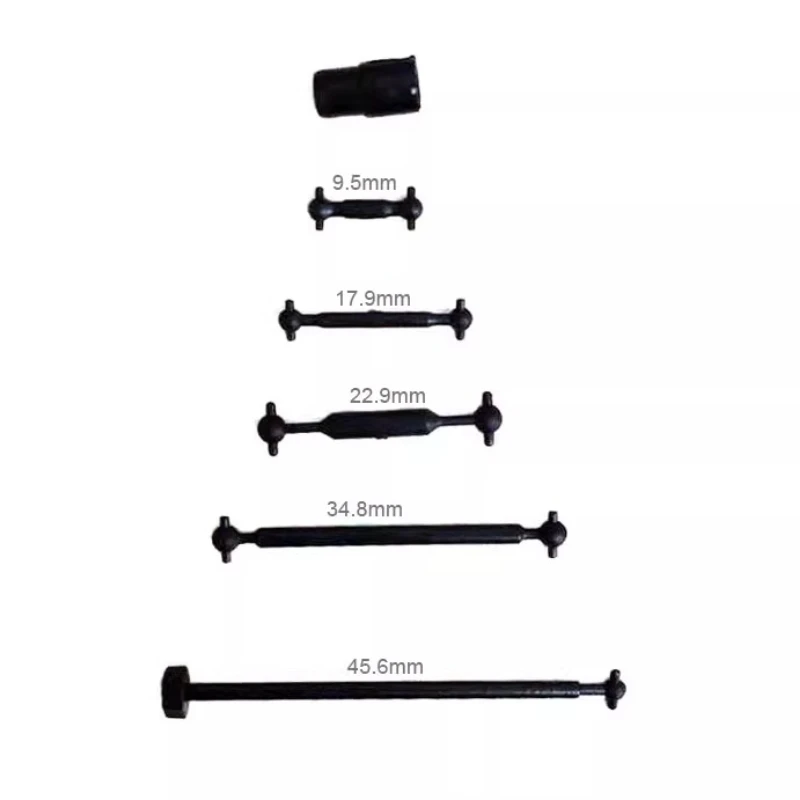 Conector do eixo de transmissão do motor de trem escala Premium HO 1:87 - Universal para modificação de trem elétrico