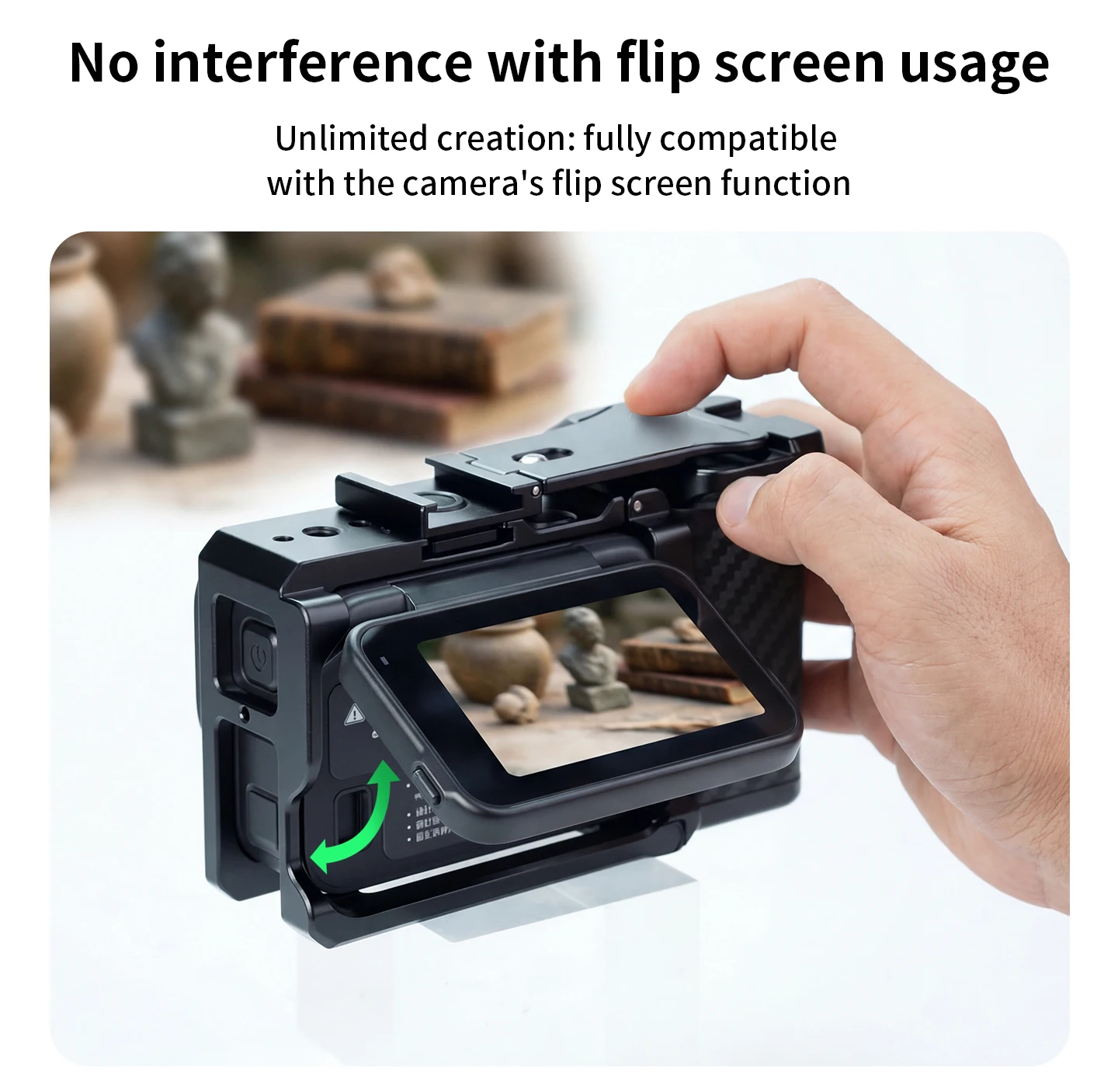 Essentieller Handgriff für Insta360 Ace Pro 2 Magnetischer Schnellwechseladapter Street Vlog Fotografie Kamerakäfig Zubehör – Detail 14