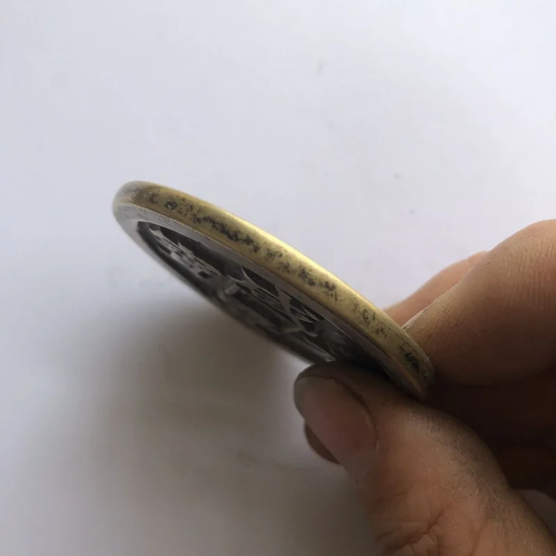 Xianfeng Yuan Baby He Bureau ألف عملات نحاسية سلالة تشينغ الإرث الأصفر مشرق النحاس عملة مجموعة العملات القديمة Speci #3