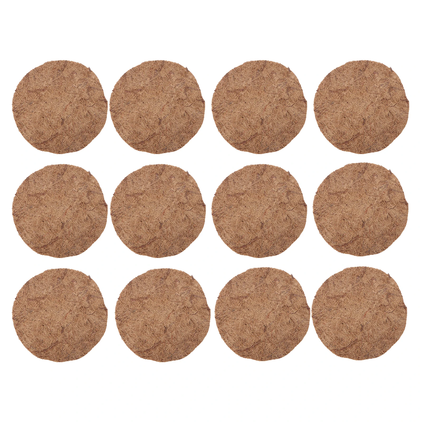 

12pcs Coconut Palm Mat Durable Washable Breathable Bird Nest Egg Protection Large Capacity Container Pet Supplies